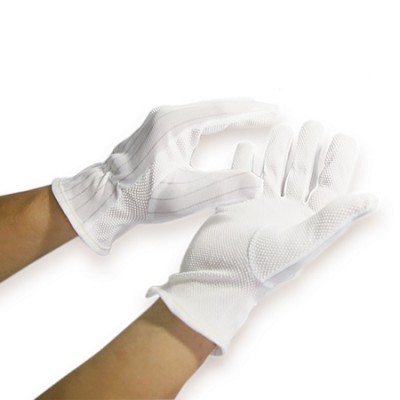 Găng tay tỉnh điện phủ PU ngón (Màu trắng)